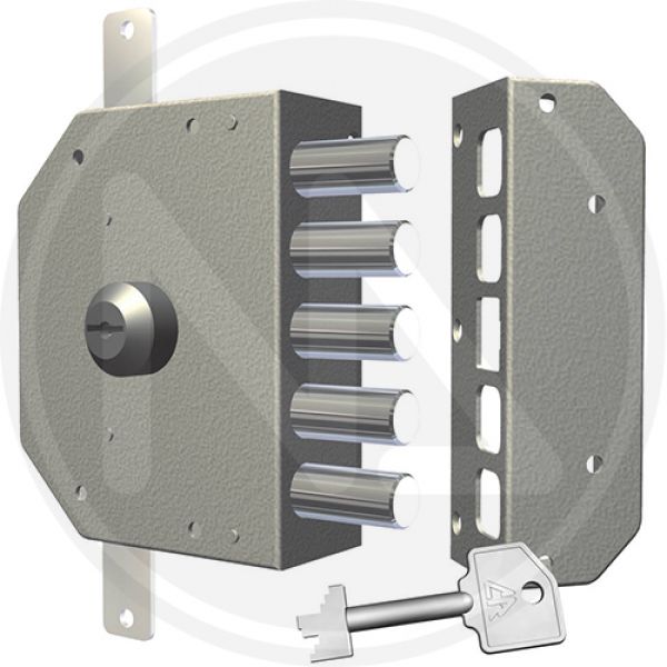 serratura da applicare con chiave a pompa 