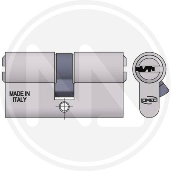 cilindro da infilare ottone nichelato art. 2120 l omec