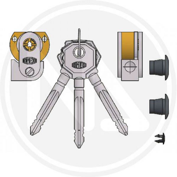 cilindro da infilare a spillo nichelato art. 4052 omec