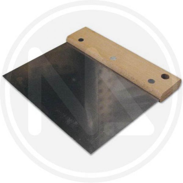 spatola per pareti manico piatto in legno 