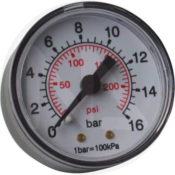 manometro attacco posteriore per compressori