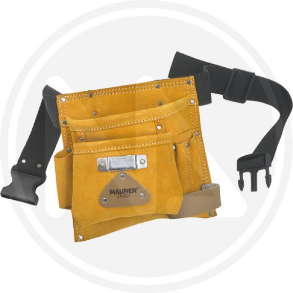 borsa per carpentiere in crosta con cinghia maurer plus