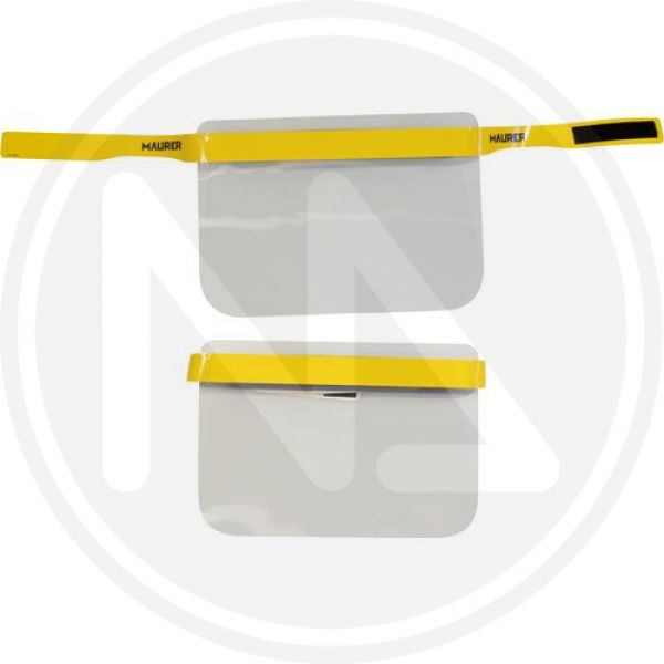 visiera protettiva trasparente con fascia