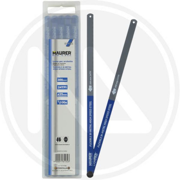 lama per archetto bimetallica cf. 100 pz. maurer plus