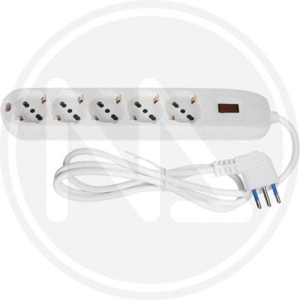 multipresa 5 schuko maurer