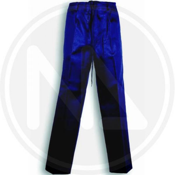 pantaloni da lavoro in cotone blu
