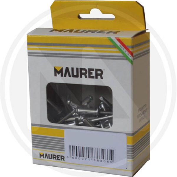 rivetti alluminio in blister 3,8 mm. maurer