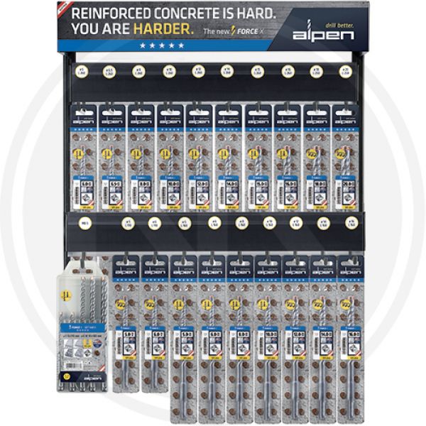 punte in espositore sds-plus 