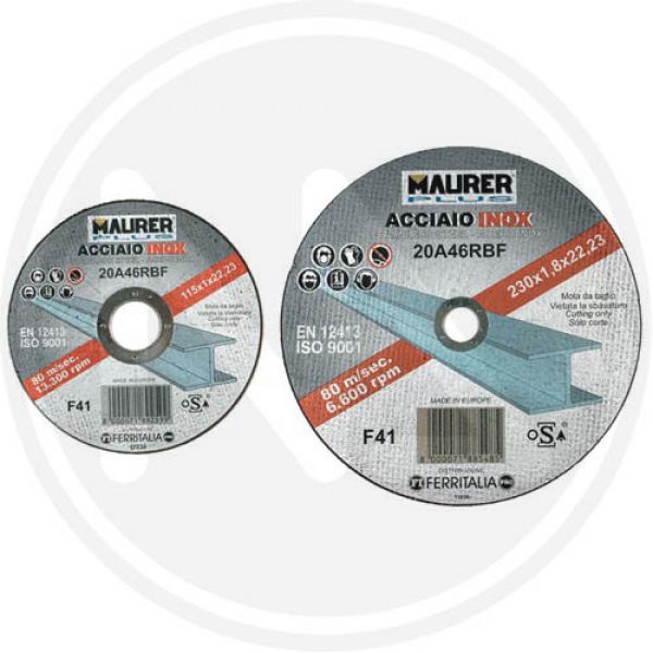 mole abrasive per acciaio inox maurer plus (5+1)