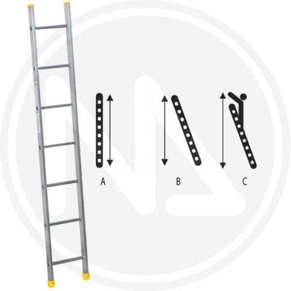 scala industriale appoggio alluminio maurer