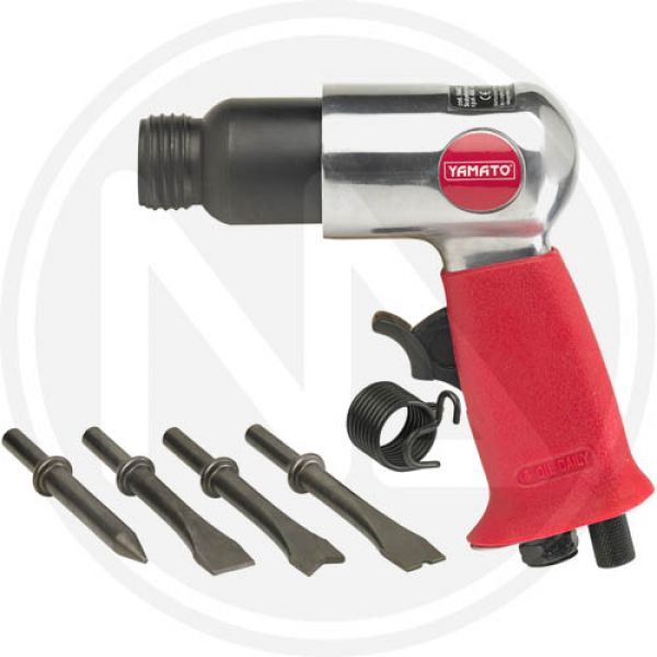 scalpellatore pneumatico con 4 scalpelli yamato