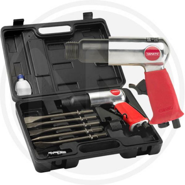 scalpellatore pneumatico con 5 scalpelli yamato