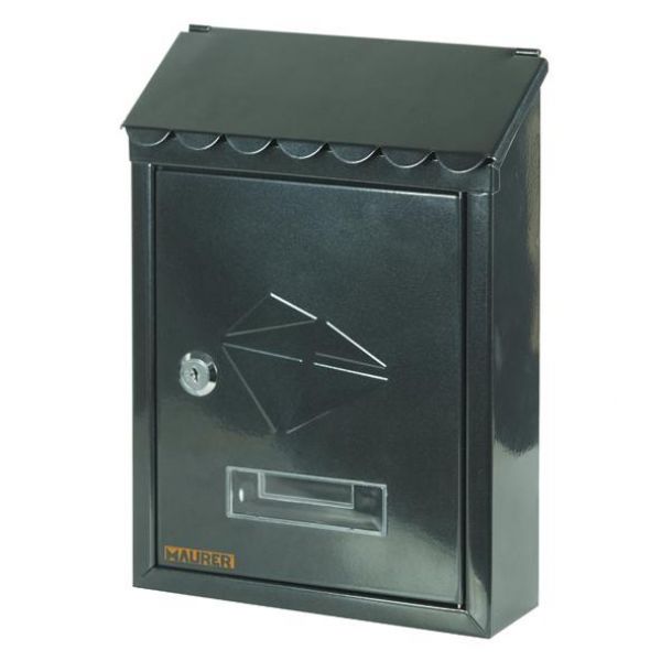 Cassetta Postale Maurer Stamp Nero 21x30x6,8cm.
