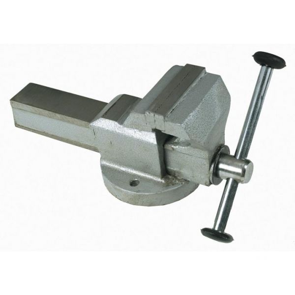 Morsa da banco fissa con incudine 80mm