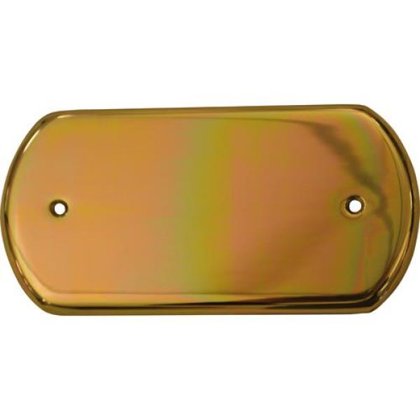 Targa X Nome Ottone Lucido Rettangolare mm.35x130