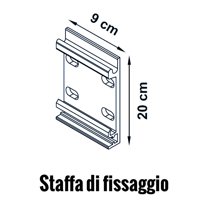 Staffa di fissaggio