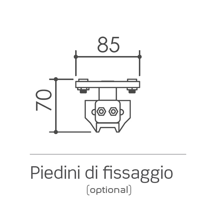Piedini di fissaggio opzionali