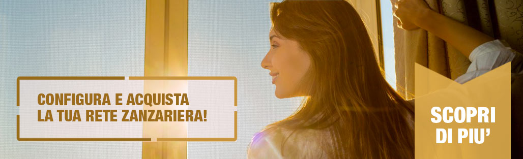 Acquista e configura la tua rete di ricambio per zanzariere