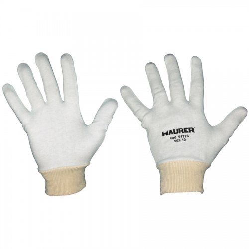 Sottoguanto Cotone Bianco Maurer Tg 8 - 12 pa - Taglia 8" e Tipo Polsino - cod. 98407