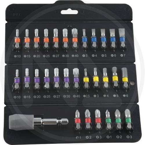 Bits Color In Serie Maurer Plus 31pz 1/4" - Cf. Blister - Attacco 1/4" - cod. 99563