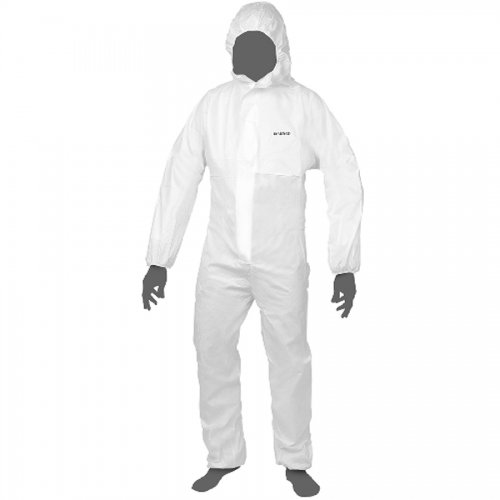 Tuta Polipropilene 55gr/mq C/cerniera Bianco Tg Xl (cat3 En1073-2)maurer - Taglia XL - cod. 83564