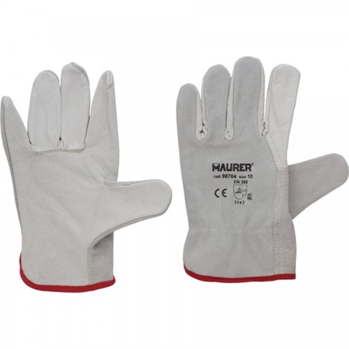 Guanti Lavoro Fiore "driver" Tg.10" Maurer Dorso Crosta - 12 pa - Taglia 10" - cod. 98704