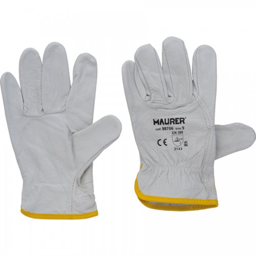 Guanti Lavoro Fiore "driver" Tg. 9" Maurer Bovino - 12 pa - Taglia 9" - cod. 98706