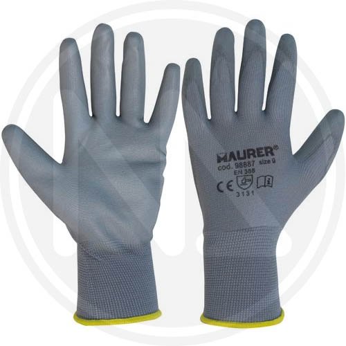 Guanti Lavoro Poliuretano Grigio "seattle" Tg. 9" Maurer - Cf. Cavali - 12 pa - Taglia 9" e Tipo Polsino - cod. 98887