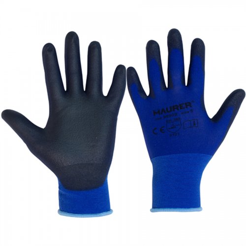 Guanti Lavoro Poliuretano "g-light" Tg.10" Maurer - Cf. Cavaliere - 12 pa - Taglia 10" e Tipo Polsino - cod. 98904