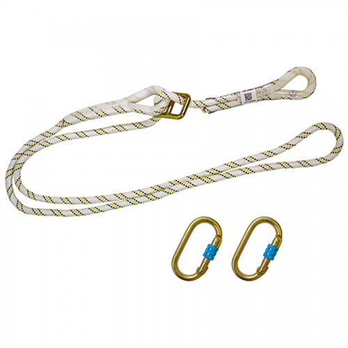 Cordino Imbracatura 2 Moschettoni Maurer Plus - Cf.busta - Lunghezza 200 Cm. - cod. 96790