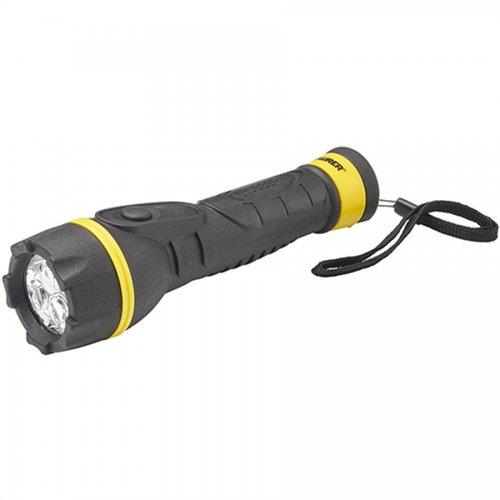 Torcia Batteria 3 Led In Gomma Maurer Ip44(2aa Non Incluse) Cf.blister - Batteria 2xAA e Luci 3 Led - cod. 82316