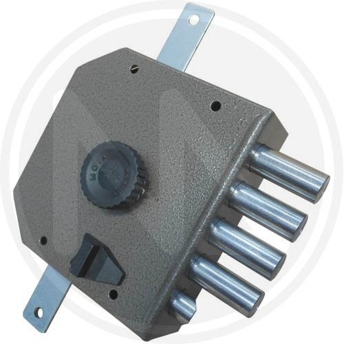 Serratura Moia Da Applicare A Pompa g 424 Sx C/pomolo C/scrocco - Verso - SX - Apertura - Pomolo - cod. 34807