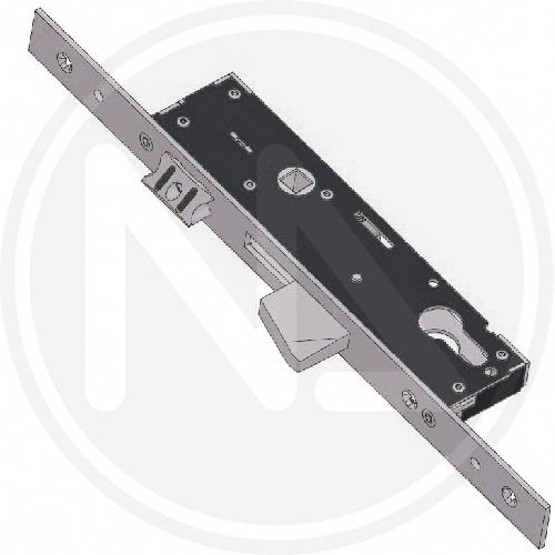 Serratura Per Montanti "omec 1400s.35.22" Ent35 Fr.22 - Articolo 1400S.35.22 e Entrata 35 mm. e Frontale 22 mm. - cod. 35024