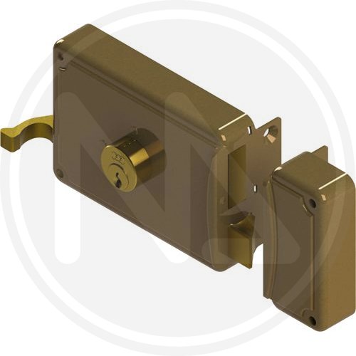 Serratura Portoncino 60mm Sx Cilindro Fisso Caten+scr.facchinetti P30 - Misura 60 mm. e Cilindro Esterno fisso e Verso SX - cod. 32057