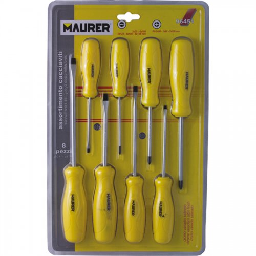 Cacciaviti Maurer Serie 8pz "hobby" Cf.blister - Serie 8 pz. - cod. 96451
