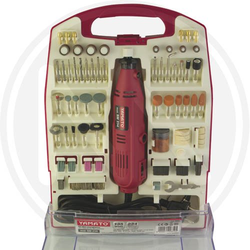 Smerigliatrice Mini Yamato "sm 234" 135w 234 Accessori - (s) - Potenza 135 Watt e Velocit max 32.000 rpm - cod. 99850