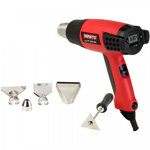 Pistola Termica Yamato "pt 2000 Dk" Con Valigetta - Potenza 2000 Watt e Temperatura 50-630C - cod. 99382