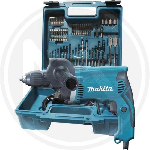 Trapano Percussione Makita "hp 1631kx3" 710w - Potenza 710 Watt, Velocit&agrave; Max 3200 Rpm E Mandrino 13 mm. - cod. 69466
