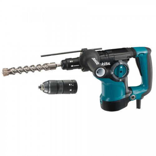Martello Tassellatore Makita "hr2811ft" 800w Sds - Plus+autoserrante - Potenza 800 Watt, Velocit&agrave; Max 1100 Rpm E Joules 2,8 - cod. 69394