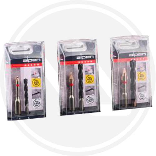 Punte X Gres Alpen "c - Protector+ Beton" 6mm Cf. 2pz - Cf.in Blister - 6 mm. E # - cod. 69270