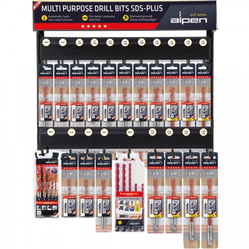 Modulo Punte Alpen N32 "profi Multicut" (72 pz.) - Punte 72 Pezzi E Larghezza 50 Cm. - cod. 92423