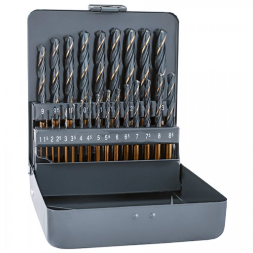 Punte Serie Metallo "hss Sprint Master Km 25" 25pz Alpen Cass. Metallo - Serie 25 pz. E Misure 1~13 mm. - cod. 98748