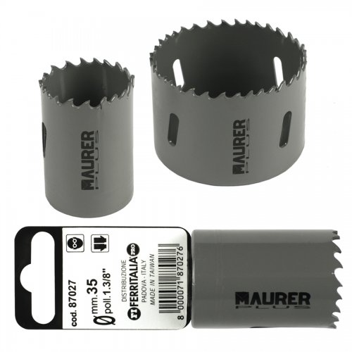 Fresa A Tazza Bimetallica Maurer Plus 57 - Cf. Su Placchetta - - 57 mm. - cod. 87039