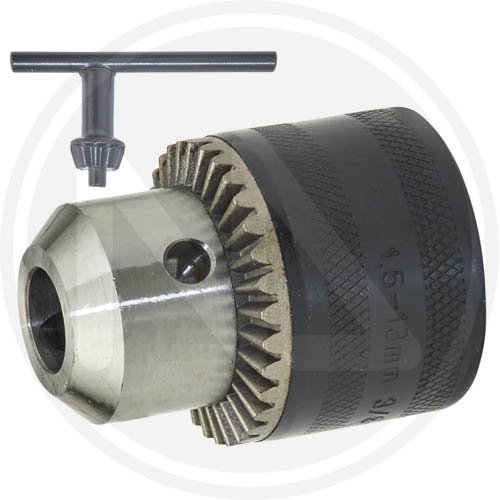 Mandrino Cremagliera 13mm F1/2 Maurer - Cf. In Blister - Mandrino 13 mm. E Misura F - 1/2x20 - cod. 93802