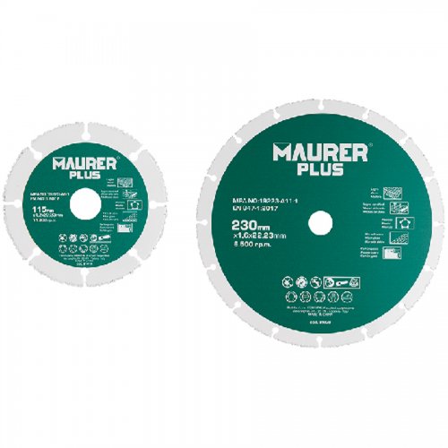 Disco Taglio Universale P/legno Mm 230x1,6x22,33 Maurer Plus - Misura - 230x1,6 mm. - Foro - 22,23 mm. - cod. 81020
