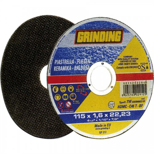 Mola Taglio Ceramica "hd Mc" Grinding 230x1,9mm - 5 pz - Misura 230x1,9 mm. e Foro 22,23 mm. e Uso Taglio - cod. 67645