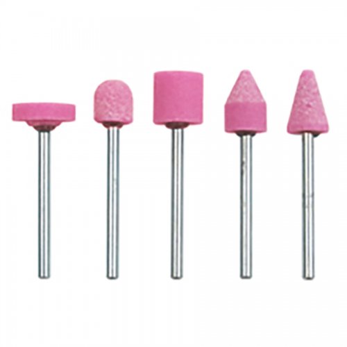 Mola Rotativa Corindone 3mm Set 5pz "pg 398.00" - Articolo 398.00 E Gambo 3 mm. - cod. 66613