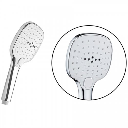 Doccetta Maurer 3 Funzioni 120mm "sabry Aqua" C/pulsante Cromata - Funzioni 3 e Finitura Cromata - cod. 53772