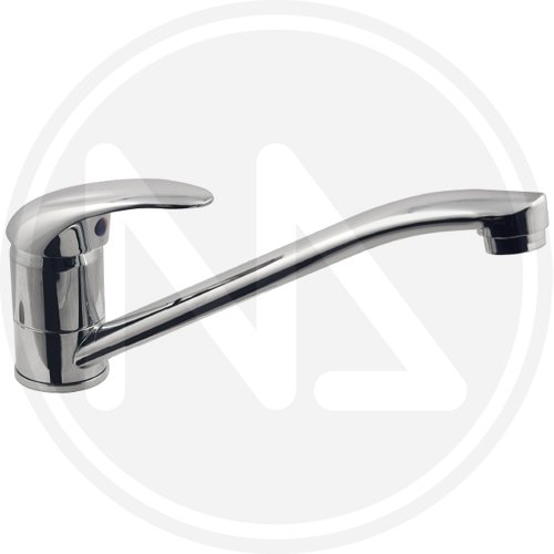 Miscelatore Lavello Cucina Diritto Maurer "onda" 35mm - Finitura Ottone cromato e Attacco F 3/8" - cod. 53031