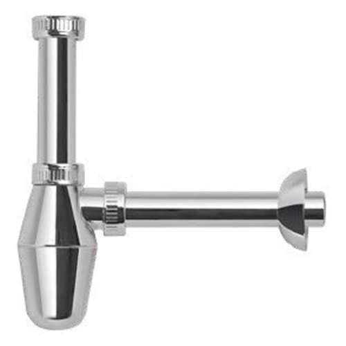 Sifone A Bottiglia Per Lavabo 1'1/4 X 32mm Polipropilene Metalizz."cr" - Attacco 1 1/4"x32 mm. E Finitura Cromato - cod. 29217